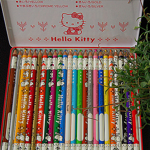 키티와 미미 24색 색연필(리퍼)